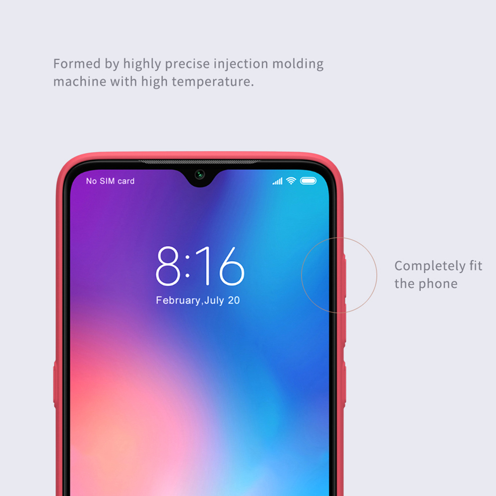 NILLKIN Matte Hard Phone Case for Xiaomi Mi 9 Protective Back Cover - White