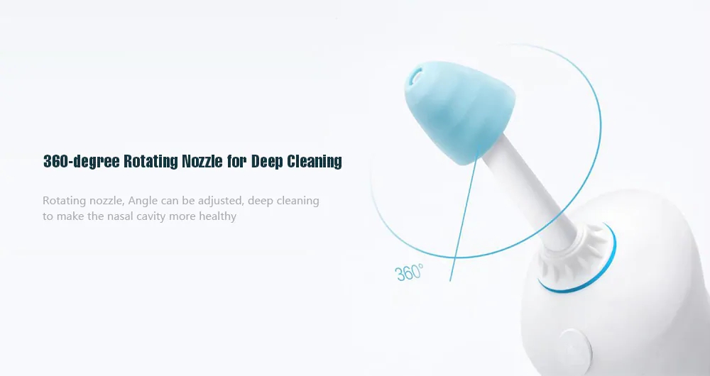 Xiaomi Miaomiaoce Electric Nasal Wash Set Sinus & Allergies Relief Nasal Pressure Rinse Device - White