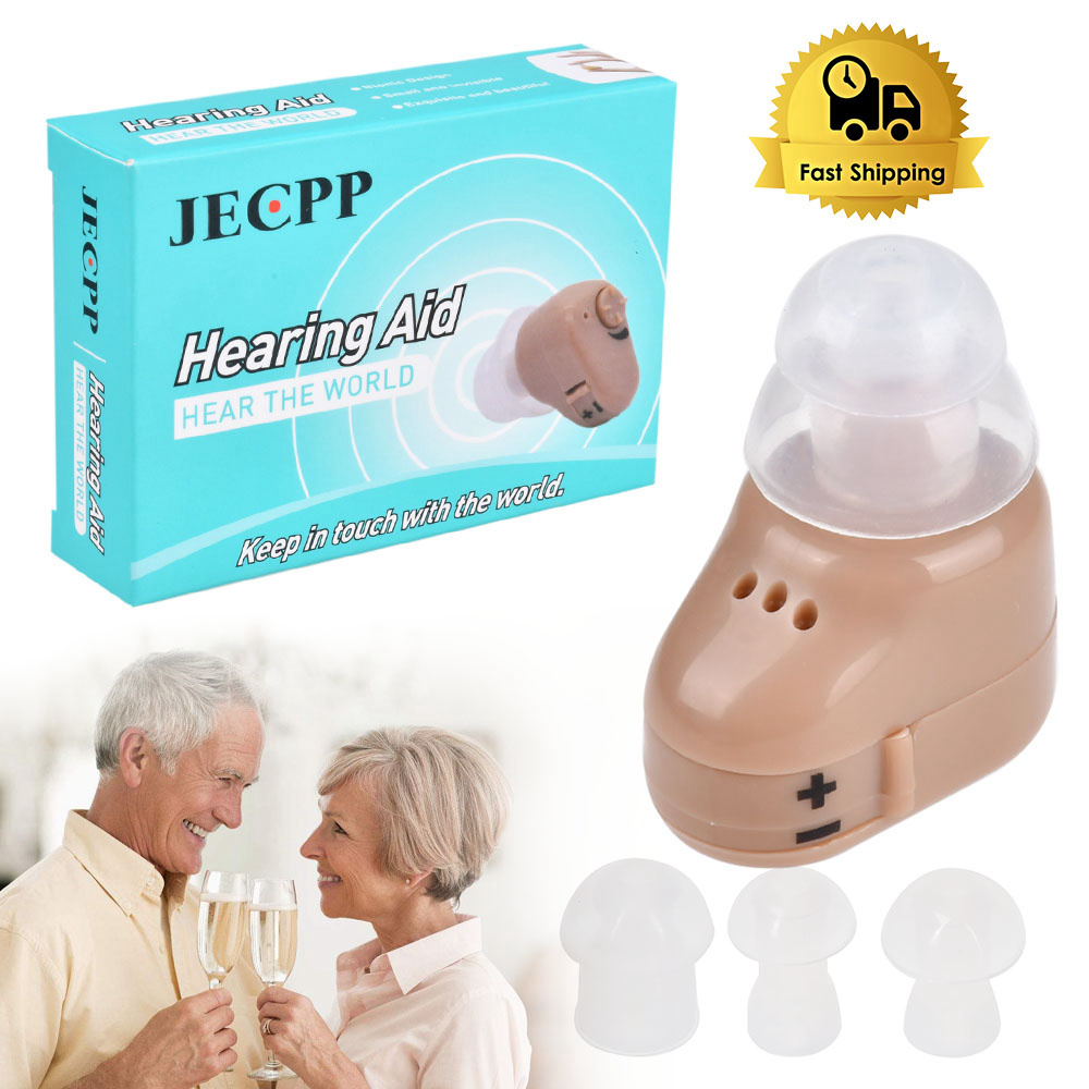 JECPP V-188 Mini Digital Hearing Aid Adjustable Voice Sound Amplifier Device Sound Enhancer Ear Care Tools for the Elder