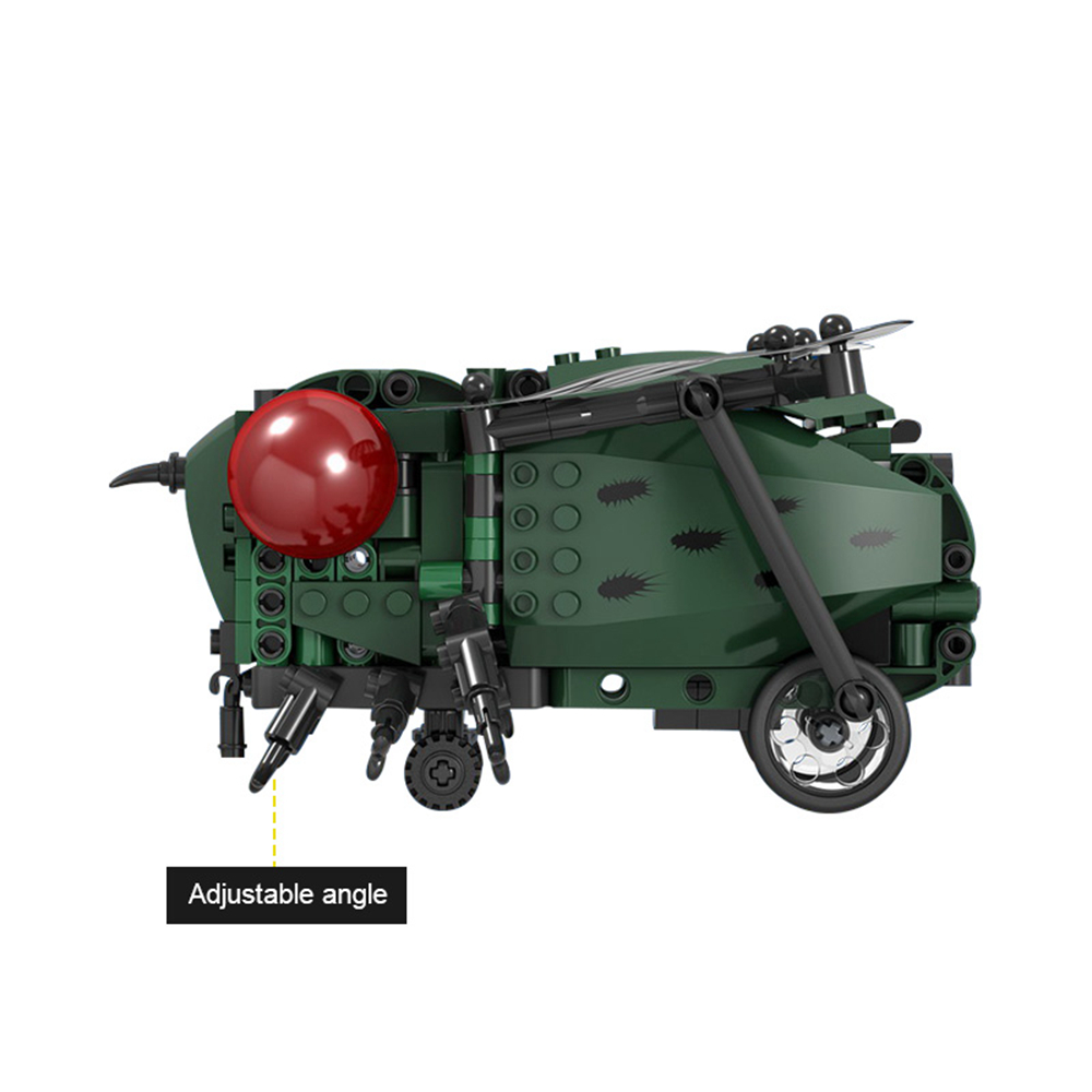 Mofun 7114 280PCS DIY Electric Fly Assembling Building Blocks RC Smart Robot With Automatic Obstacle Avoidance