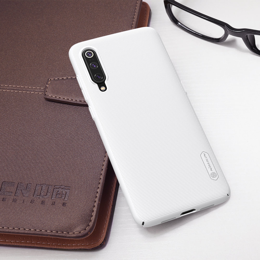 NILLKIN Matte Hard Phone Case for Xiaomi Mi 9 Protective Back Cover - White