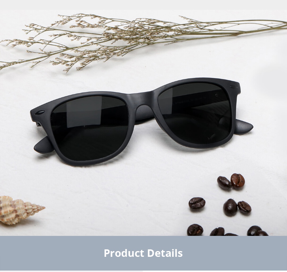 Xiaomi Youpin TS Hipster Traveler Sunglasses TAC Polarized Lens - Black