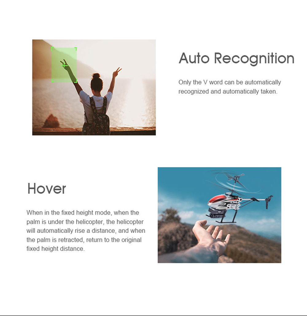 KY808W 5MP WiFi 2.4G 4CH 6-Axis FPV RC Helicopter Altitude Hold Mode RTF - Red