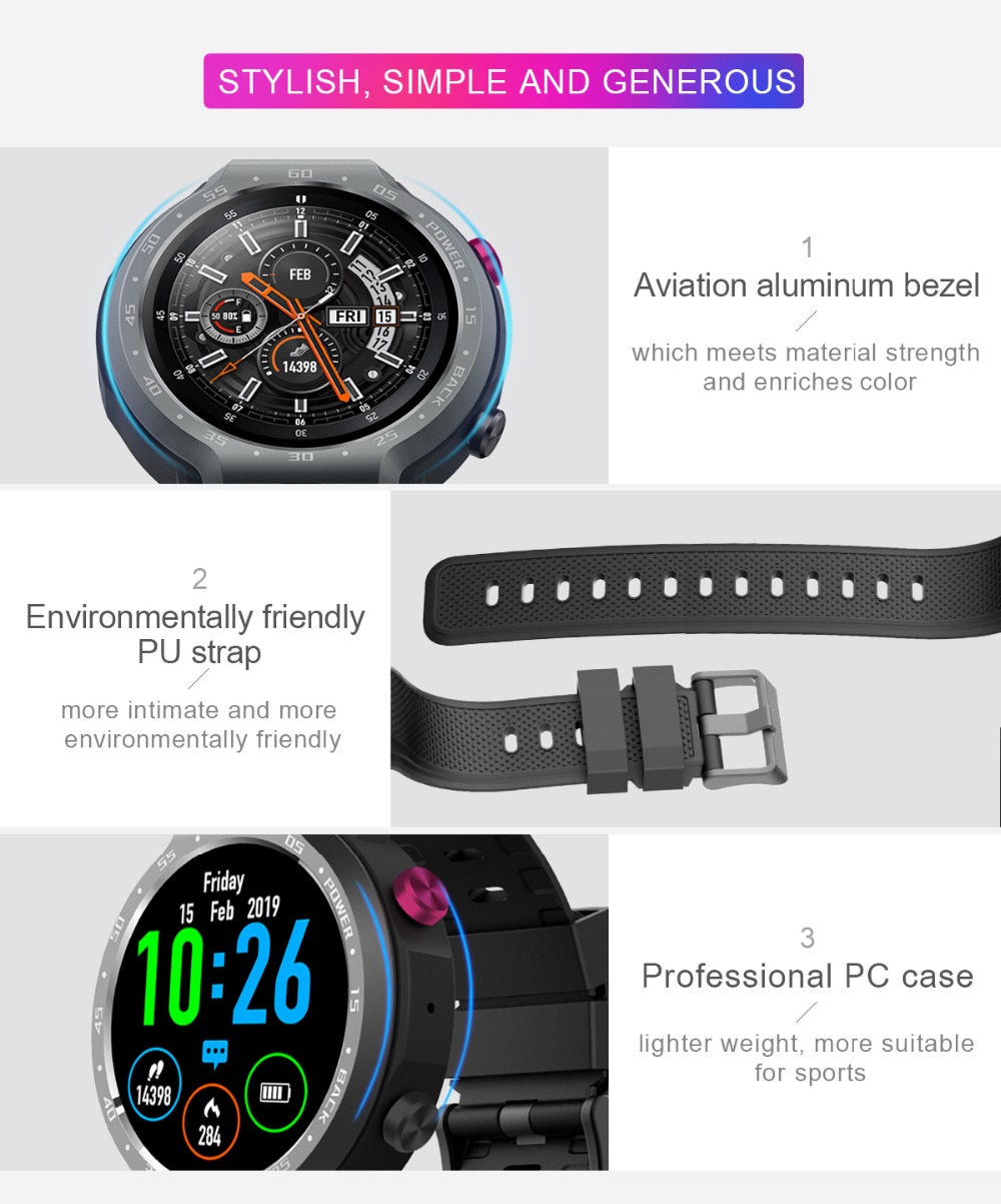 LEMFO LEM9 4G Smartwatch Phone Android 7.1 MTK6739+NRF52840 Dual System 1GB RAM 16GB ROM 1.39 inch Screen GPS Heart Rate Monitor - Gray