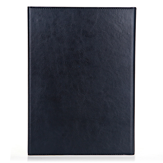 Rechargeable Wireless Bluetooth Keyboard Leather Case with Stand for iPad Air 2 - Black