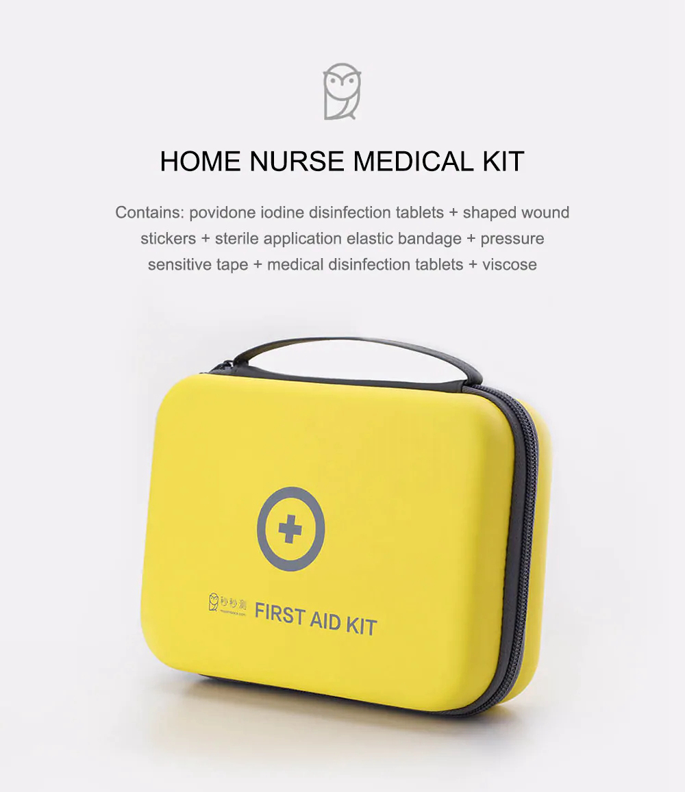 Xiaomi Miaomiaoce Portable Outdoor Medical First Aid Kit - Yellow