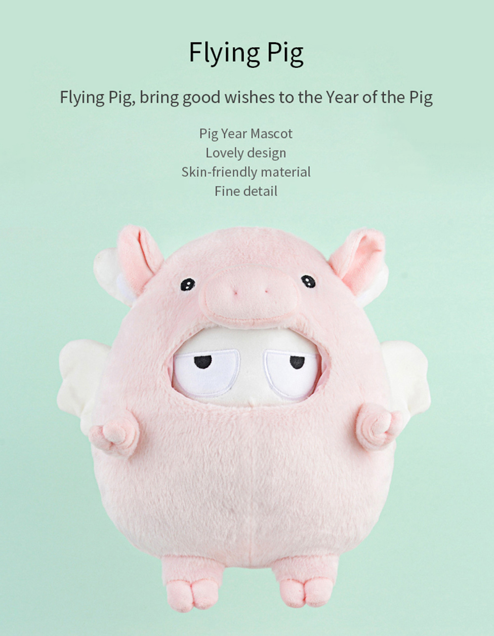 Xiaomi Mitu Pig Doll Stuffed Soft Plush Toy Girls Gift Collection - Pink