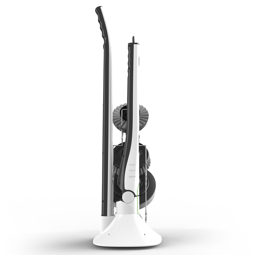 Phaewo Electric Spin Scrubber with LED Display Long Extension Handle Cleaning Brush - White