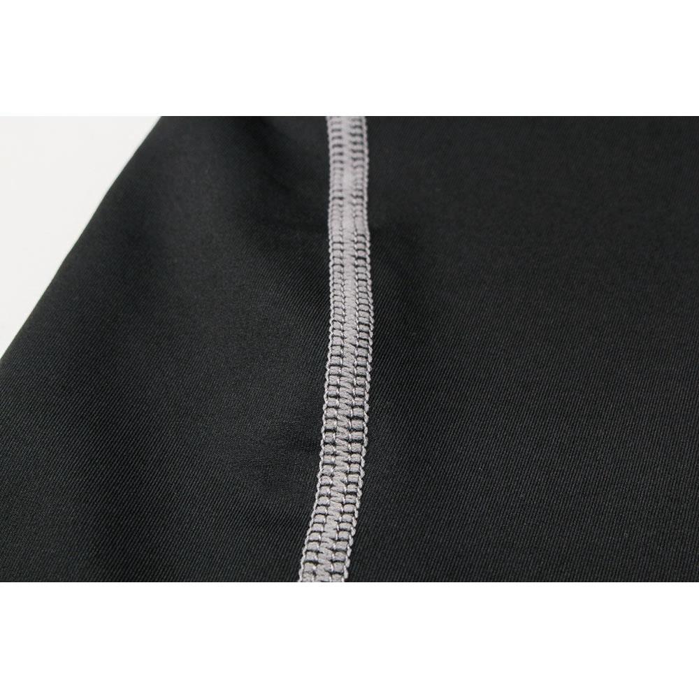 AK01 Men Fitness Round Collar Vest Sports Running Sleeveless Tops Size XL - Black
