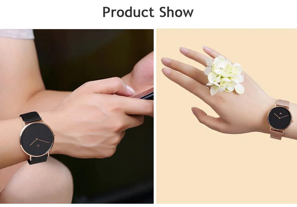 Xiaomi I8 Men's Quartz Wristwatch Stainless Steel Citizen Quartz Movement - Black+Black