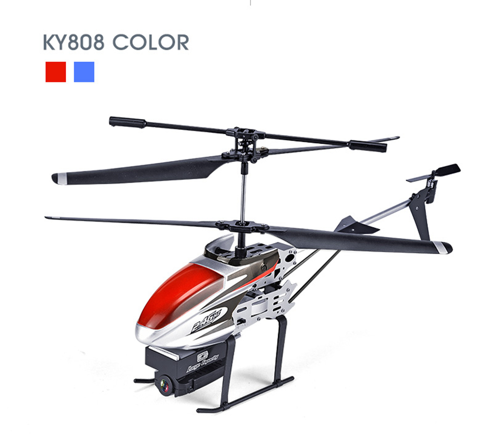 KY808W 5MP WiFi 2.4G 4CH 6-Axis FPV RC Helicopter Altitude Hold Mode RTF - Red