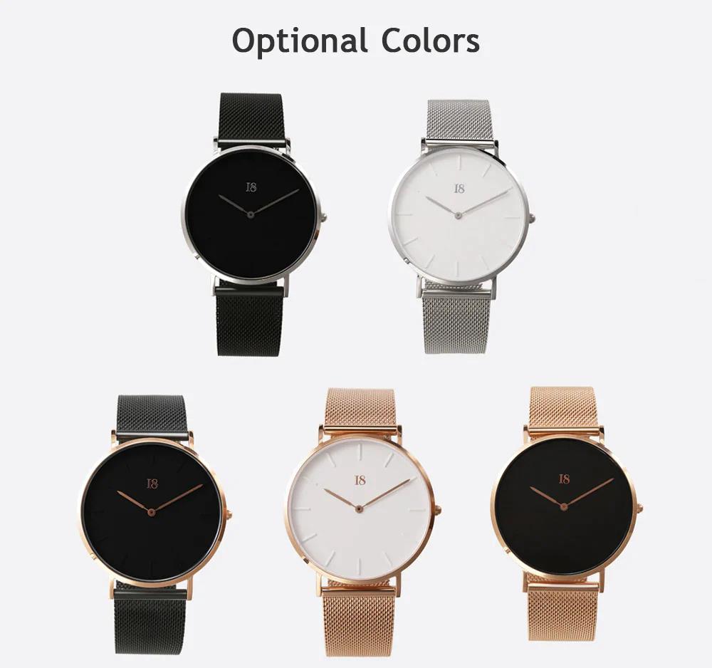 Xiaomi I8 Men's Quartz Wristwatch Stainless Steel Citizen Quartz Movement - Black+Black