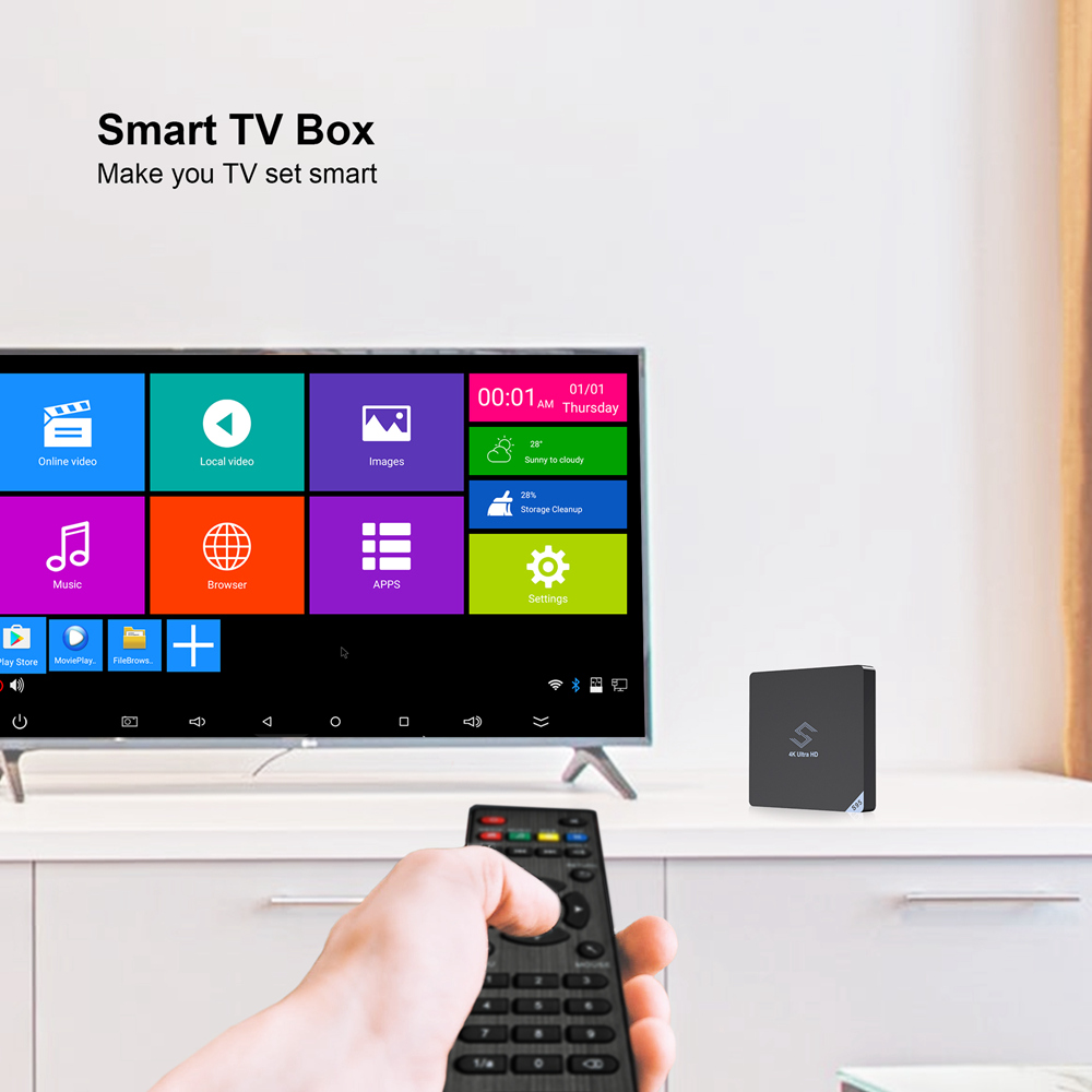 S95 Amlogic S905X2 Android 8.1 2GB DDR4 16GB eMMC TV Box Dual Band WiFi Gigabit LAN Bluetooth USB3.0