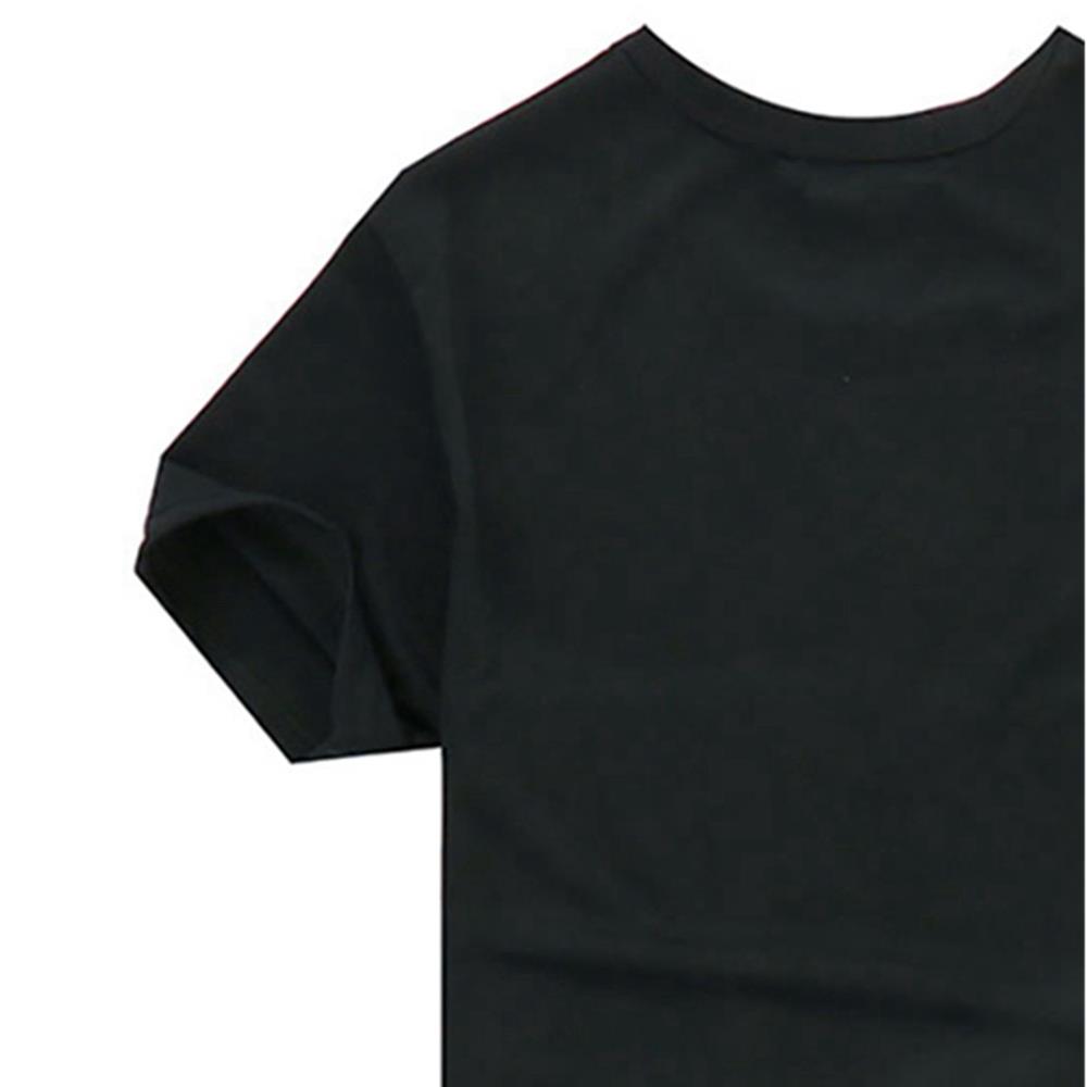 YJ01 Men 3D Printed T-shirt Short Sleeve Round Neck Tops Size XXL - Black