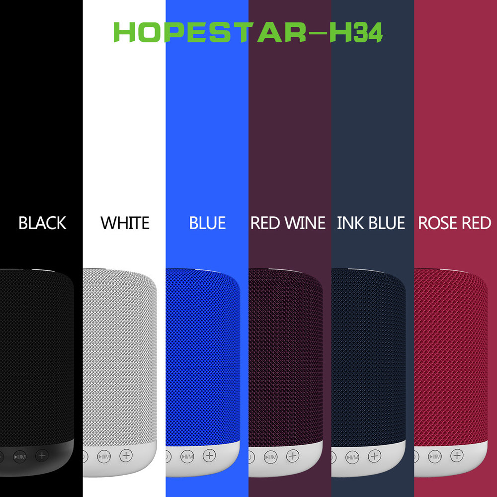 HOPESTAR H34 Wireless Bluetooth Speaker Outdoor Mini Portable Audio Card Computer Phone Player - Blue