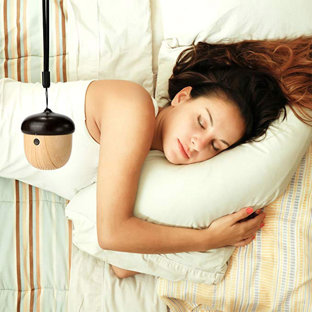 Haut-parleur Bluetooth sans fil ultra-portable J2 texture bois - marron