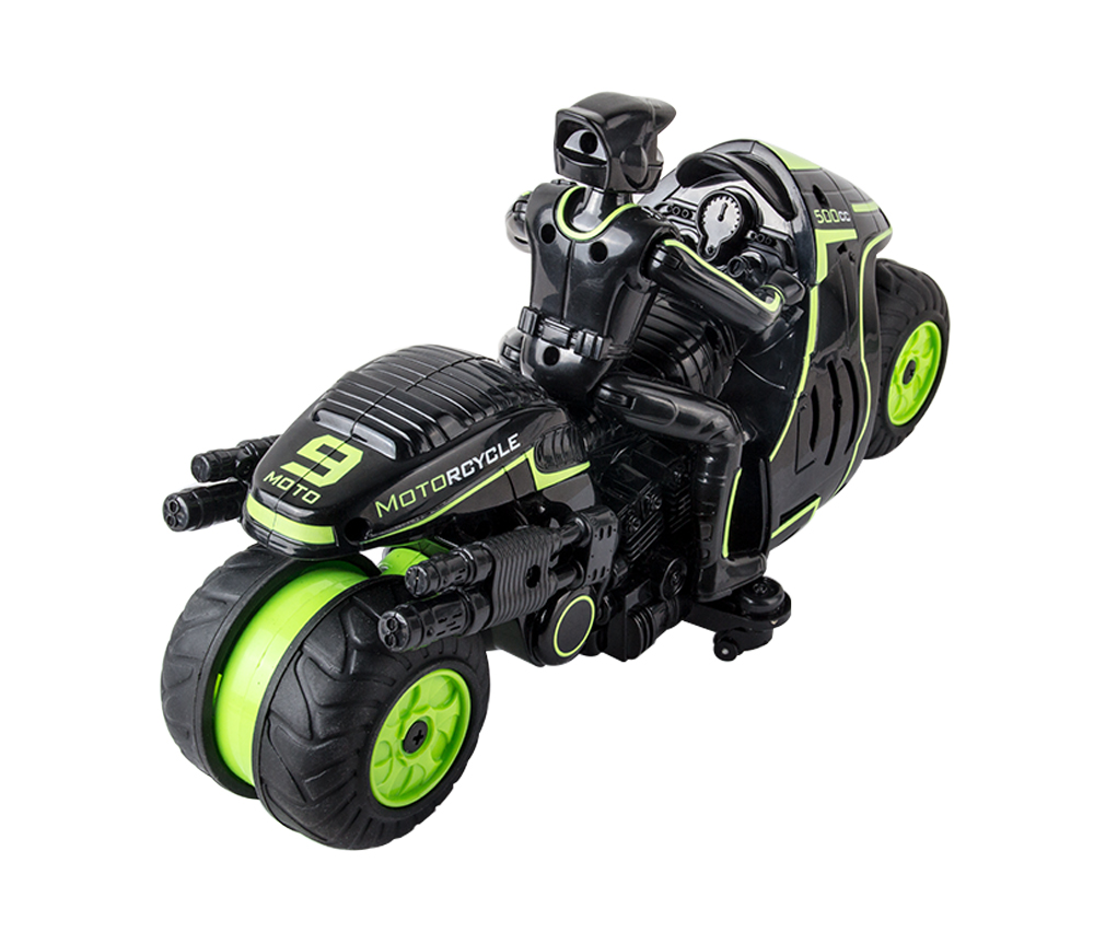 JDRC SY003 2.4G Side-row Special Effects RC Motorcycle RTR - Black + Green