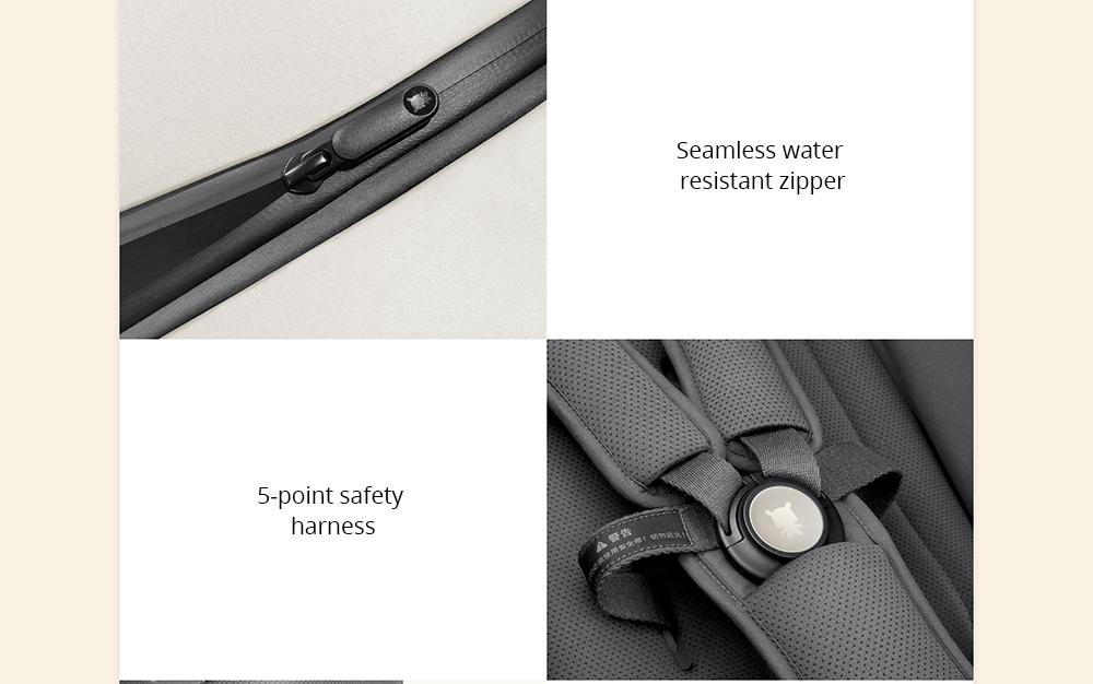 Xiaomi MiTU Folding Stroller Multifunctional Trolley Case Pushchair for Babies - Grey