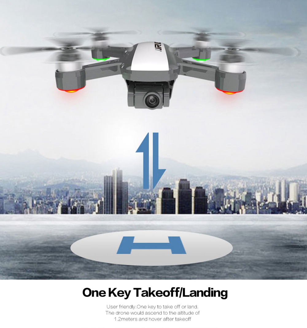 JJRC X9 Heron 1080P GPS 5G WiFi FPV Brushless RC Drone Optical Flow Positioning RTF Black - Three Battery