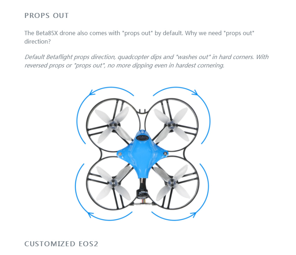 BETAFPV Beta85X HD 85mm Brushless Whoop 2-3S FPV Racing Drone F4 FC OSD Caddx Turtle V2 Camera BNF - Frsky LBT Receiver