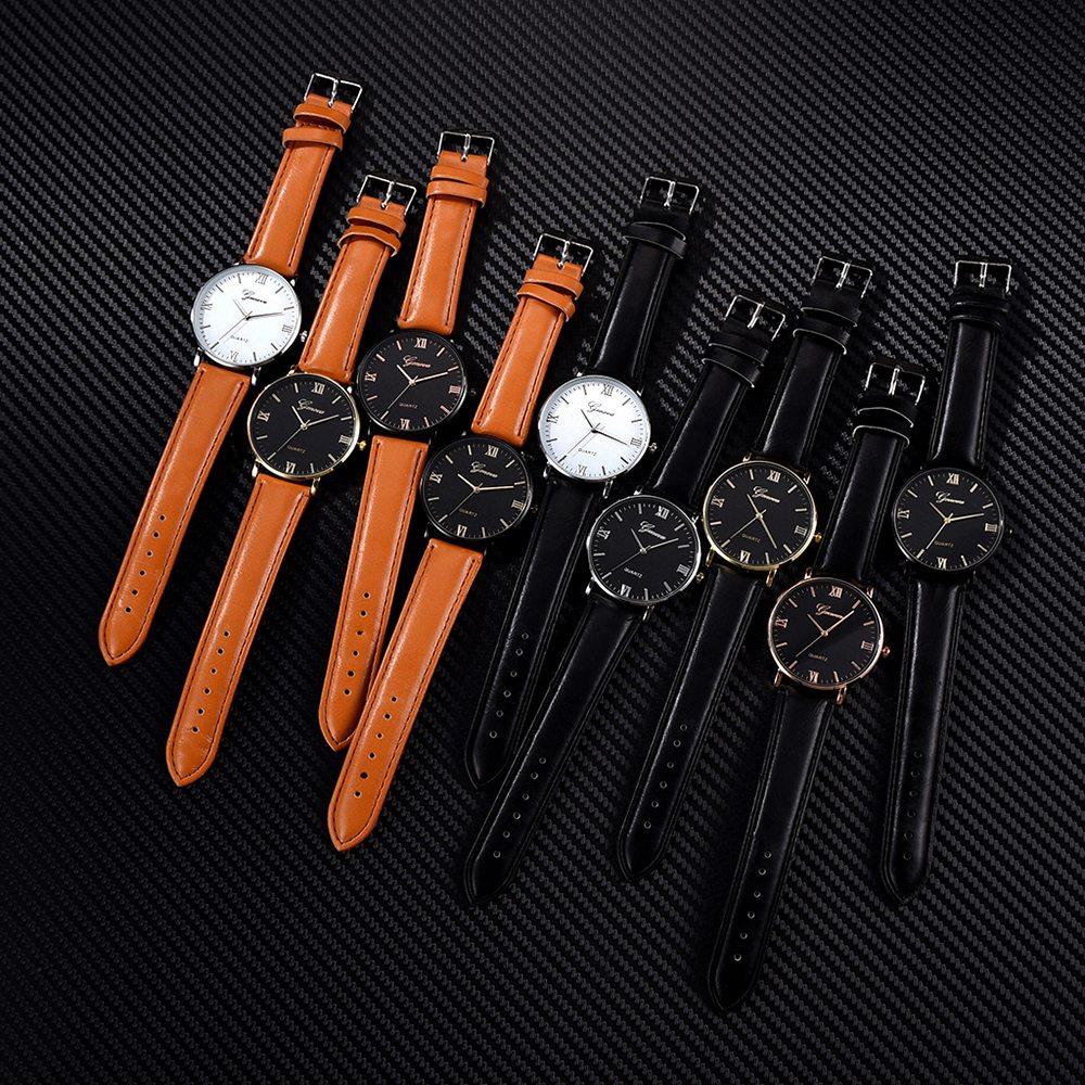 XR32 Unisex PU Leather Quartz Analog Watch - Color 16