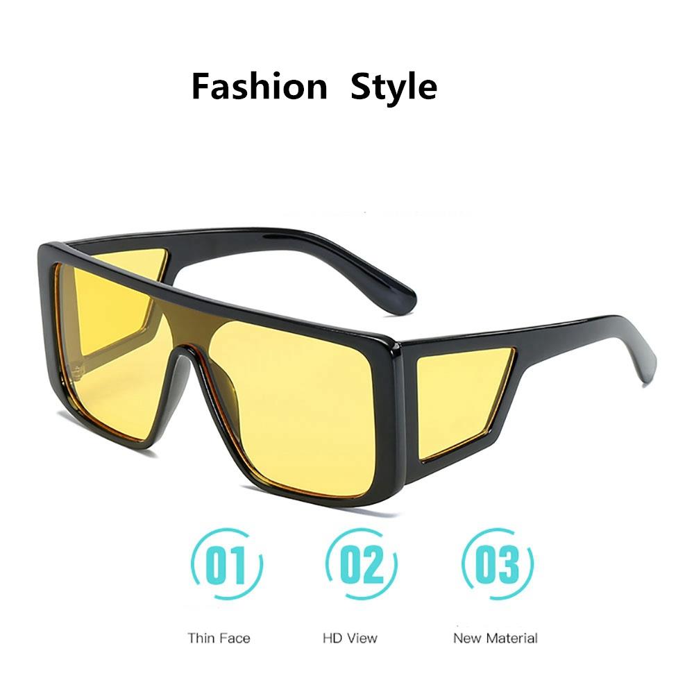 S9010 Unisex Classic Polarized Sunglasses Vintage Square Mirror UV400 - Blue + Pink