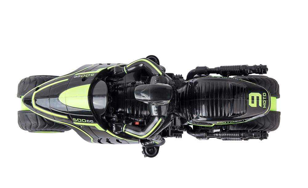 JDRC SY003 2.4G Side-row Special Effects RC Motorcycle RTR - Black + Green