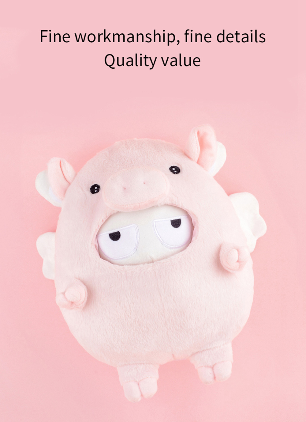 Xiaomi Mitu Pig Doll Stuffed Soft Plush Toy Girls Gift Collection - Pink