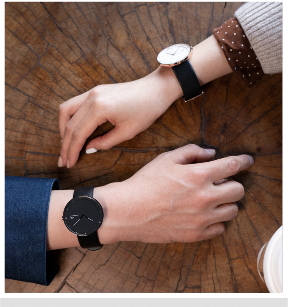 Xiaomi Youpin TIMEROLLS COB Unisex Luminous Hands Quartz Watch with One Replaceable Watchband - Silver
