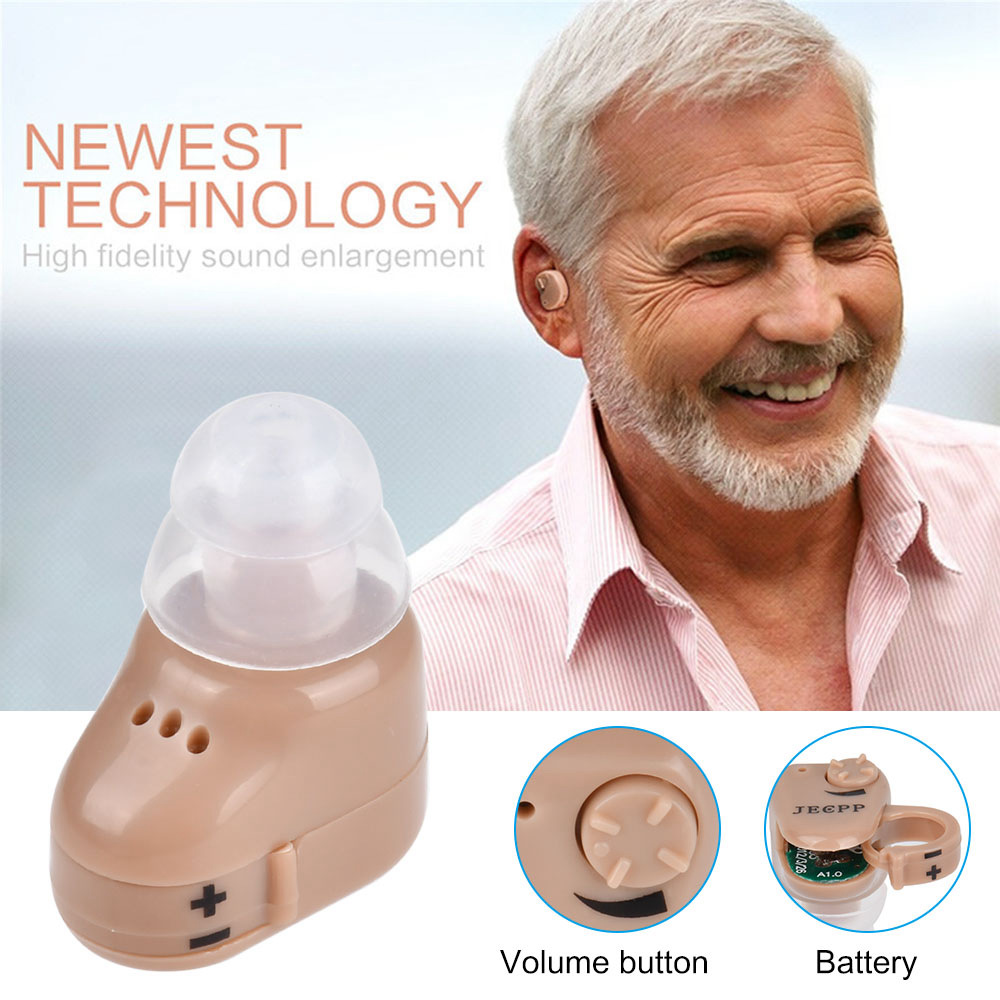 JECPP V-188 Mini Digital Hearing Aid Adjustable Voice Sound Amplifier Device Sound Enhancer Ear Care Tools for the Elder
