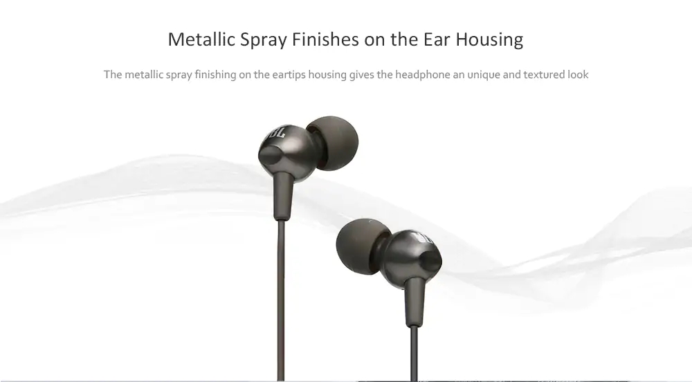 JBL C200SI In-Ear Wired Earphones with Mic and Line Control -Sliver
