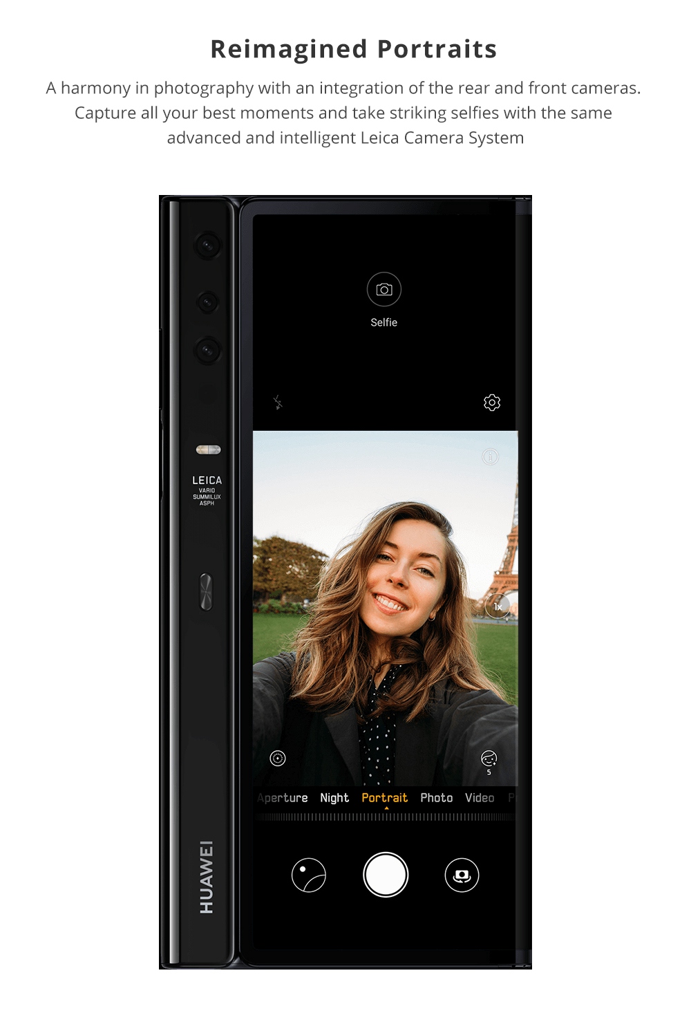 HUAWEI Mate X 8.0 Inch Flexible Foldable screen 5G LTE Smartphone Kirin 980 8GB 512GB 48.0MP+16.0MP+8.0MP Triple Rear Cameras Android 9.0 NFC Type-C - Blue
