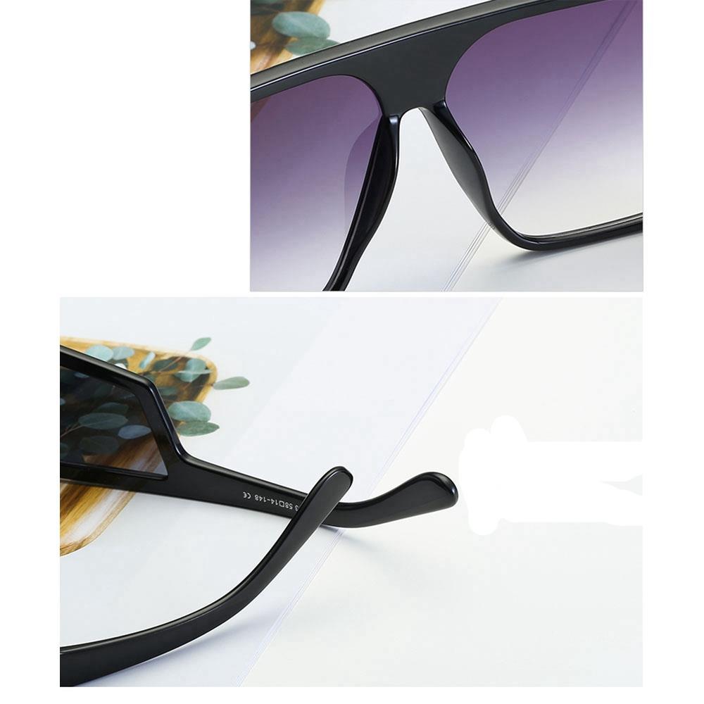 S9010 Unisex Classic Polarized Sunglasses Vintage Square Mirror UV400 - Blue + Pink