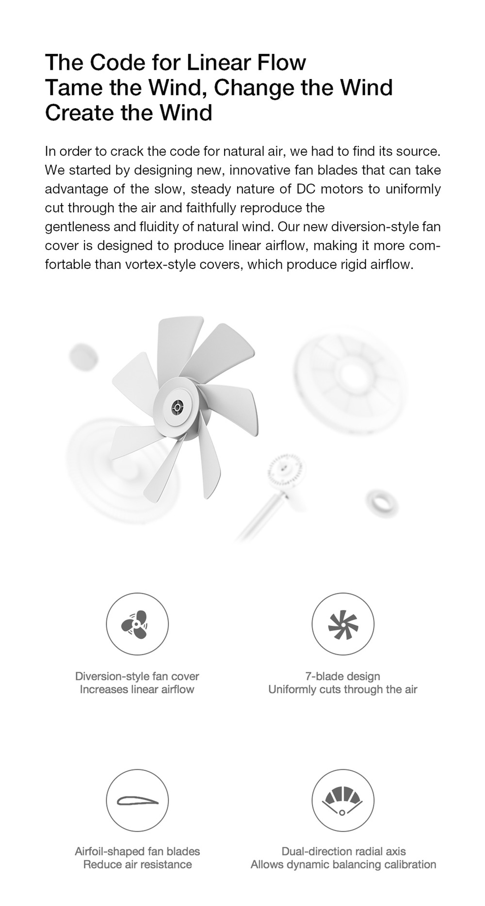 Xiaomi Smartmi Natural Wind Floor Fan 2 with MIJIA APP Control - White