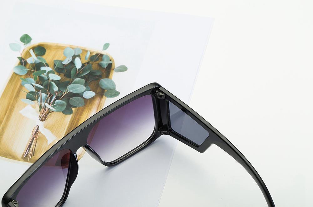 S9010 Unisex Classic Polarized Sunglasses Vintage Square Mirror UV400 - Blue + Pink