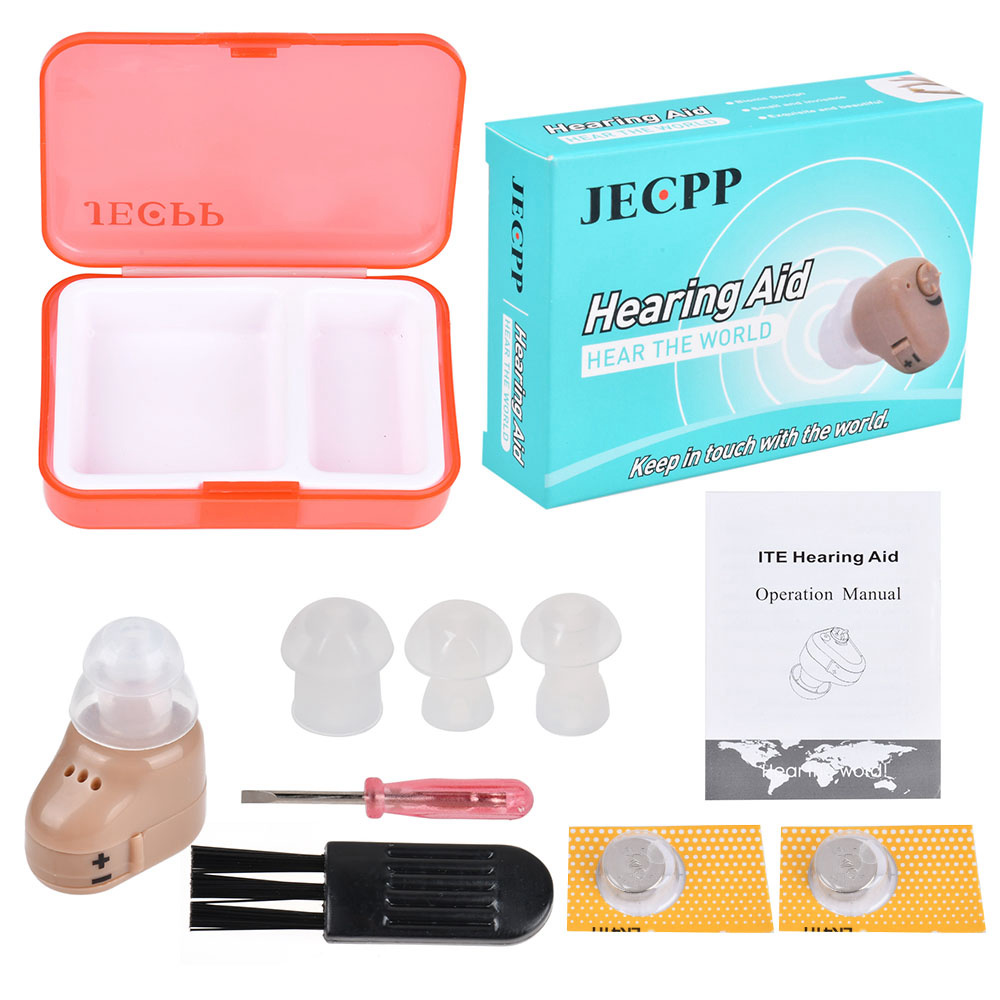 JECPP V-188 Mini Digital Hearing Aid Adjustable Voice Sound Amplifier Device Sound Enhancer Ear Care Tools for the Elder