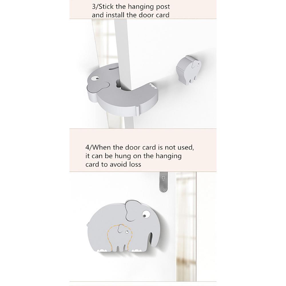 Block Door Stopper Children Anti-clamp Hand PVC Door Plug Desktop Decoration