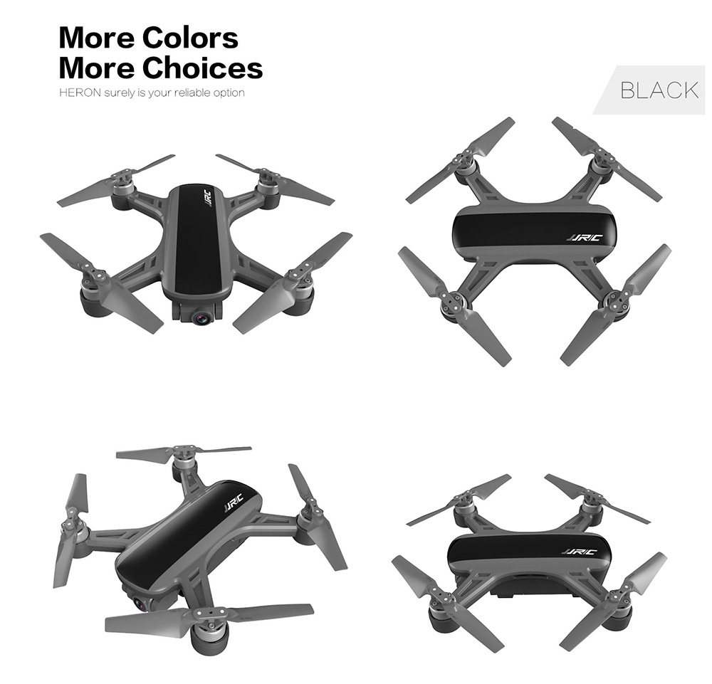 JJRC X9 Heron 1080P GPS 5G WiFi FPV Brushless RC Drone Optical Flow Positioning RTF White - Two Battery