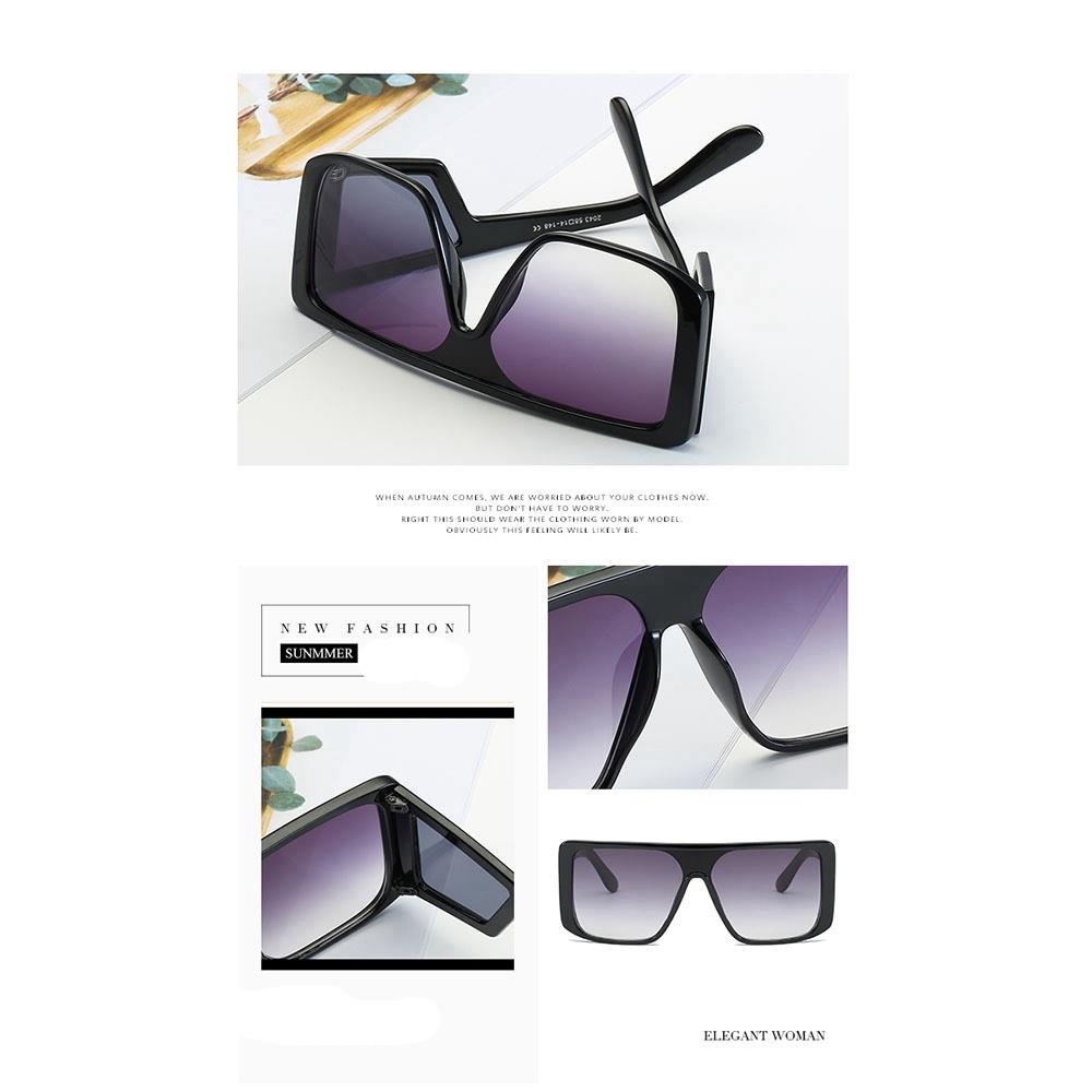 S9010 Unisex Classic Polarized Sunglasses Vintage Square Mirror UV400 - Blue + Pink