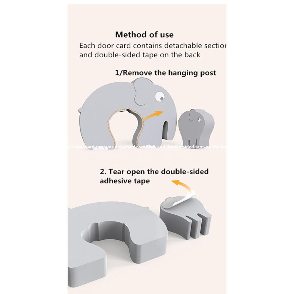 Block Door Stopper Children Anti-clamp Hand PVC Door Plug Desktop Decoration