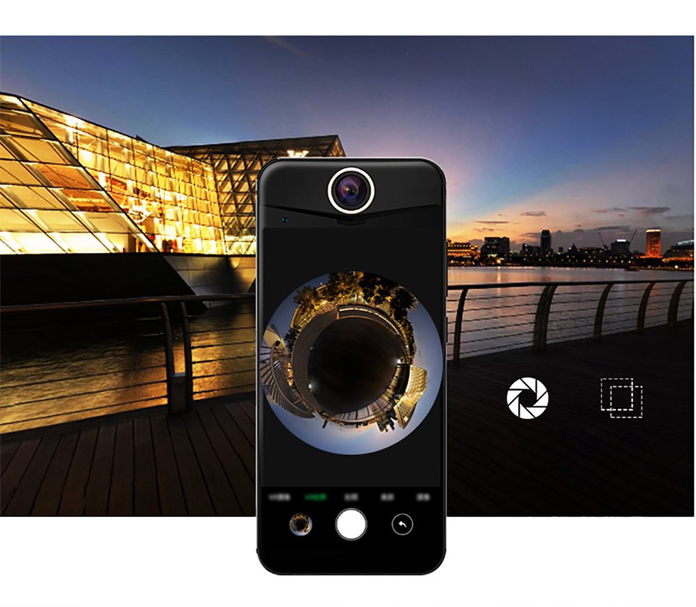 PROTRULY Darling V10S 360 Degree Camera 5.5 Inch 4G LTE Smartphone Snapdragon 625 4GB 64GB Android 7.1 Touch ID - Black