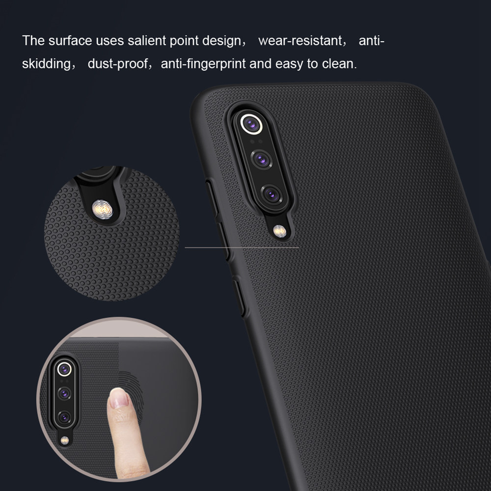 NILLKIN Matte Hard Phone Case for Xiaomi Mi 9 Protective Back Cover - White