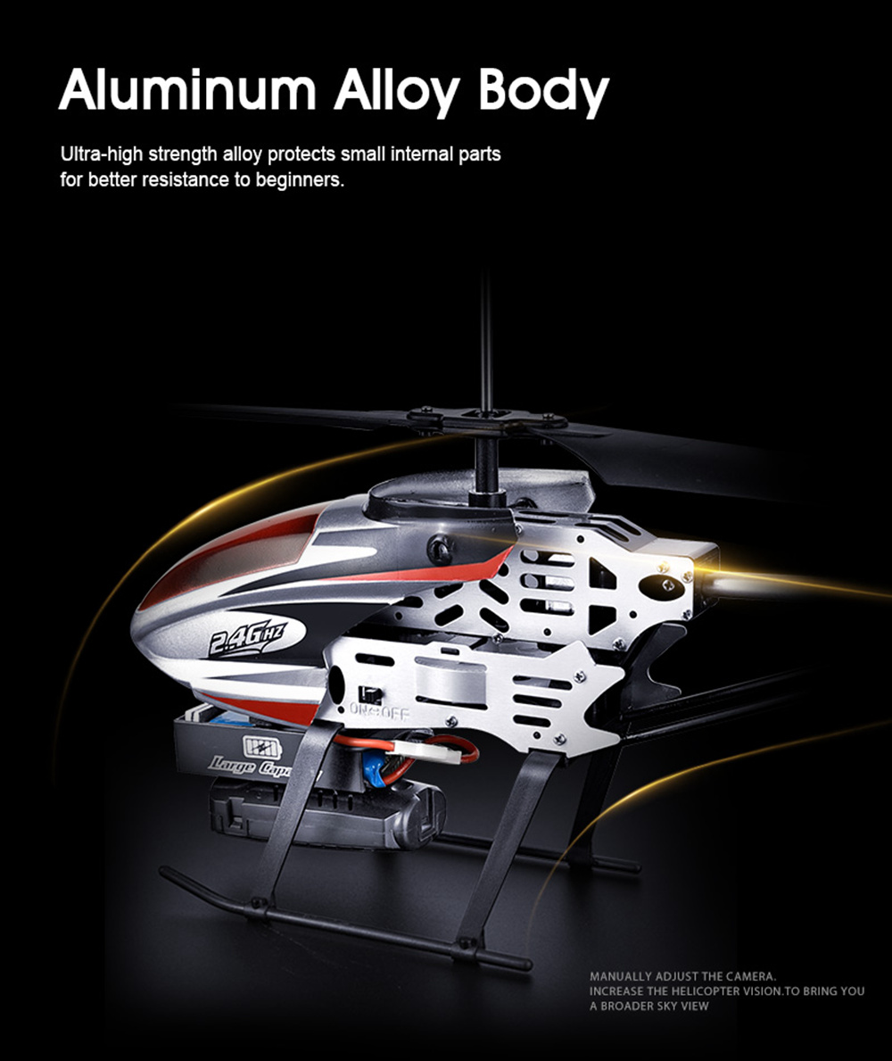 KY808W 5MP WiFi 2.4G 4CH 6-Axis FPV RC Helicopter Altitude Hold Mode RTF - Red