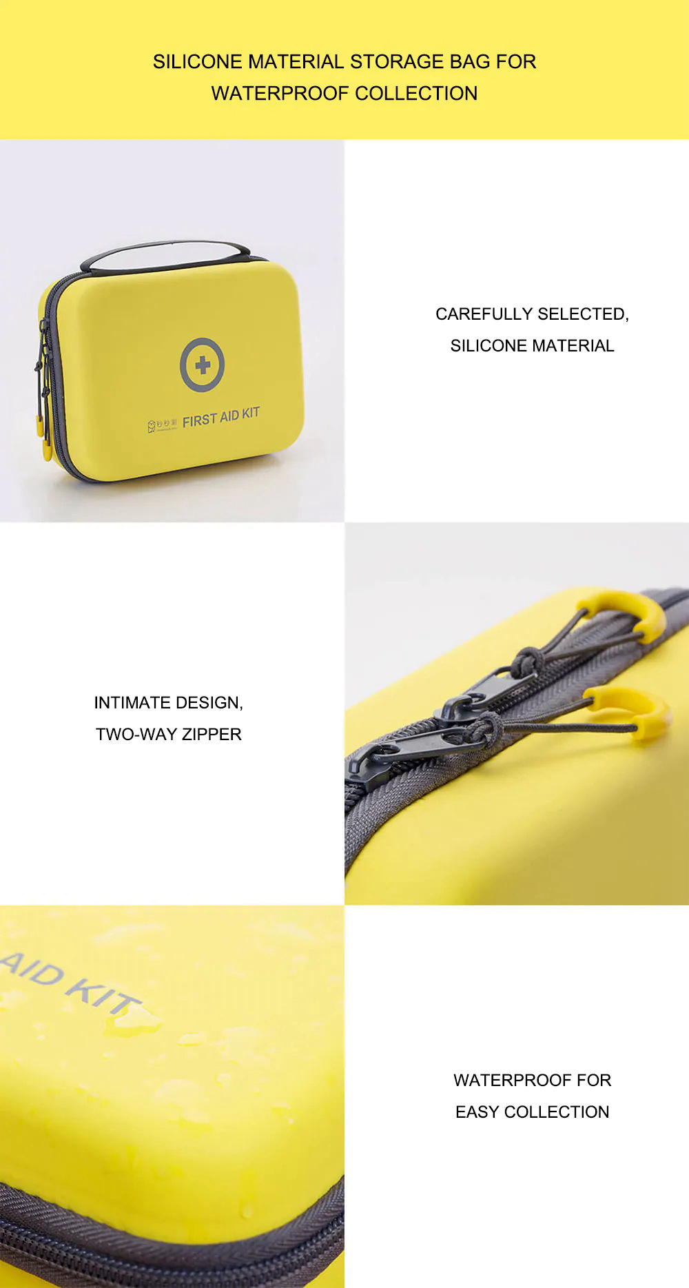 Xiaomi Miaomiaoce Portable Outdoor Medical First Aid Kit - Yellow