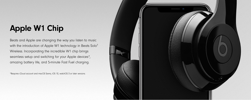 Beats Solo3 Wireless Bluetooth Headphones Mickey's 90th Anniversary Edition - Gray