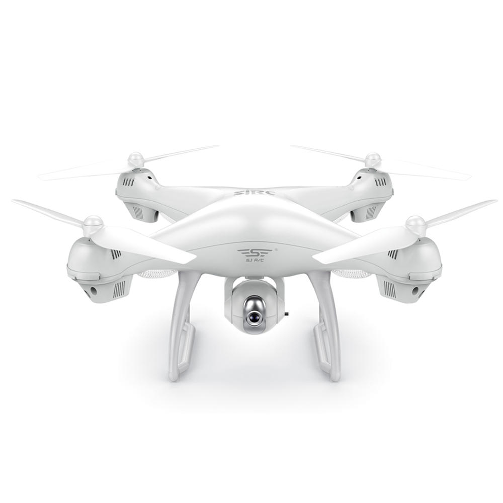 SJRC S70W 1080P 5G WiFi Double GPS RC Drone Follow Me Mode RTF White -Three Battery