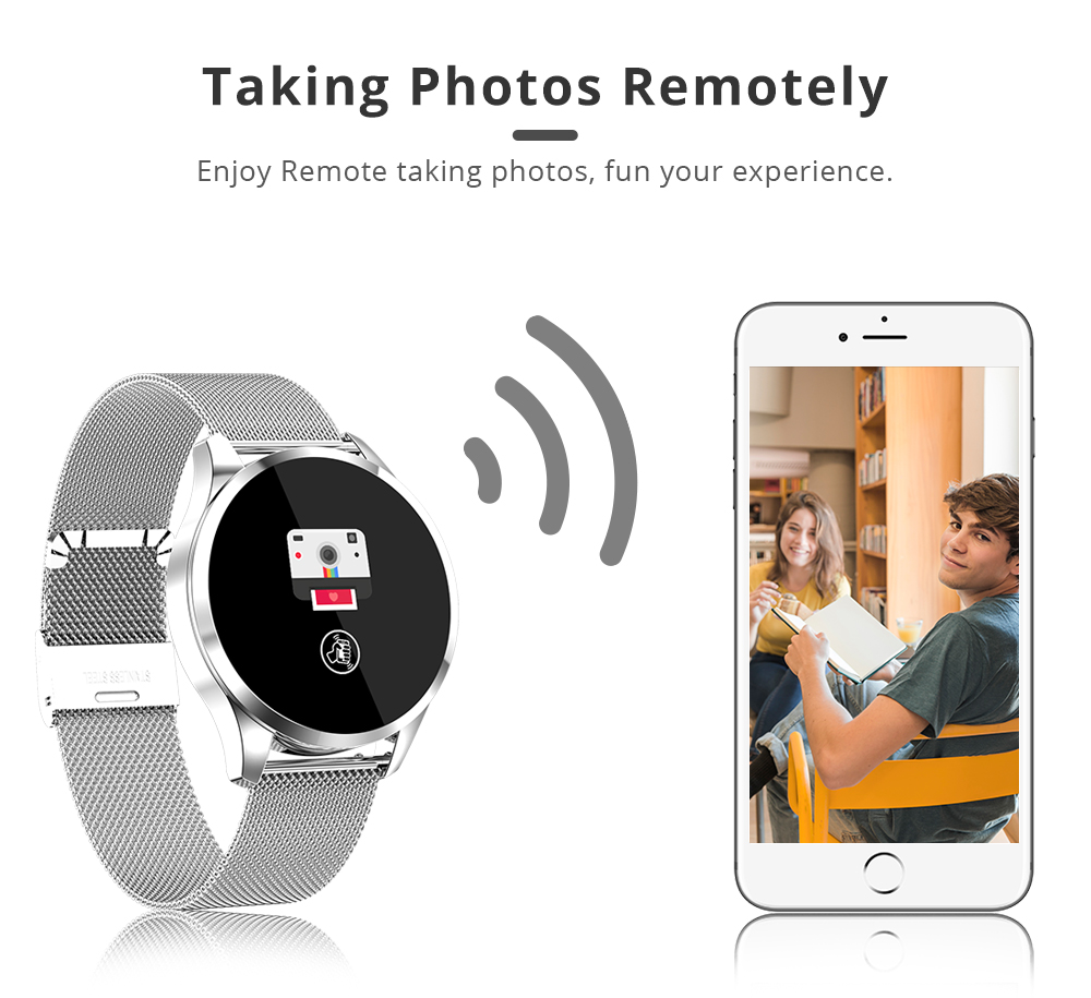 Makibes T5 Smart Watch 1.22 Inch TFT Screen IP67 Heart Rate Blood Pressure Sleep Monitor 230mAh Battery PU Strap - Black