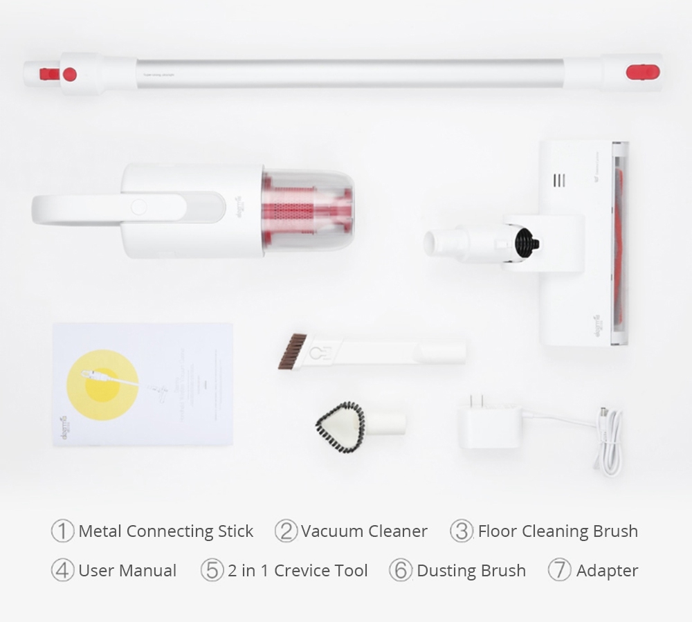 Xiaomi Deerma VC20S Upright Cordless Stick Vacuum Cleaner Sound-absorbing Cotton Anti-winding Hair - White