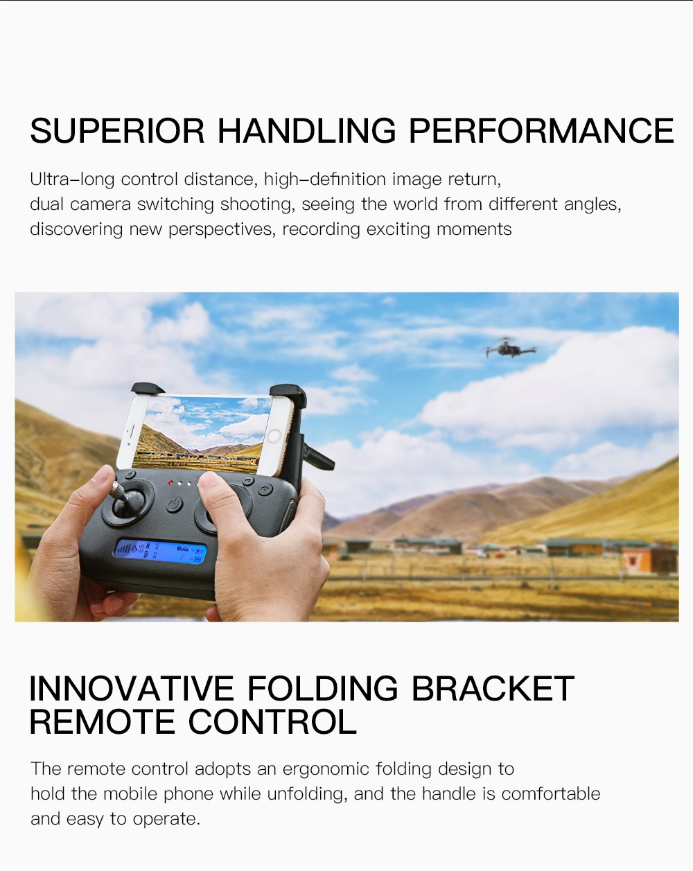 ZLRC SG906 Beast 4K Dual GPS 5G WiFi FPV Foldable RC Drone Optical Flow Positioning RTF White Three Battery