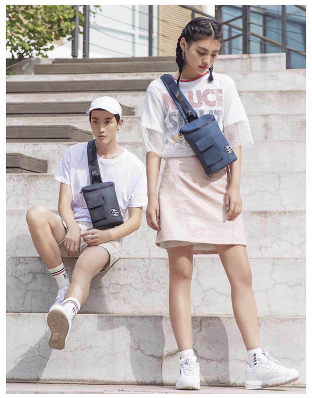 Xiaomi 90FUN Unisex Casual Chest Bag - Army Green